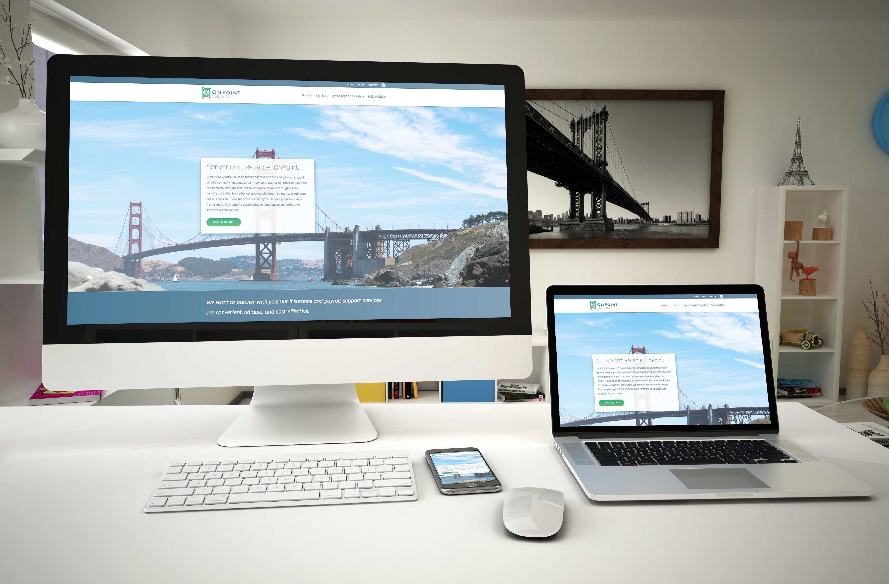 OnPoint Solutions's website is mobile responsive.