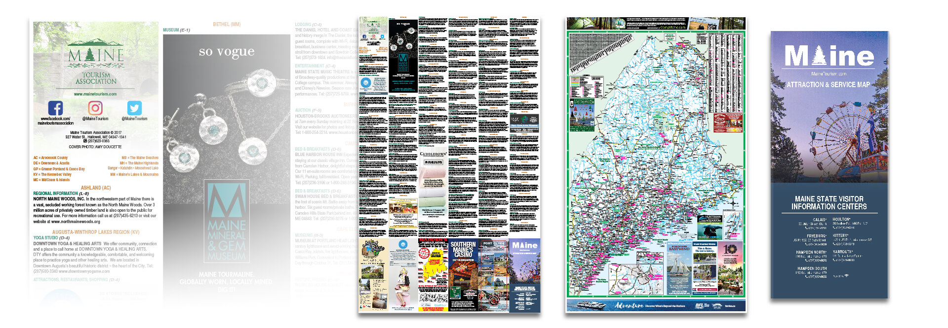 Maine Tourism Association – Attractions & Services Map