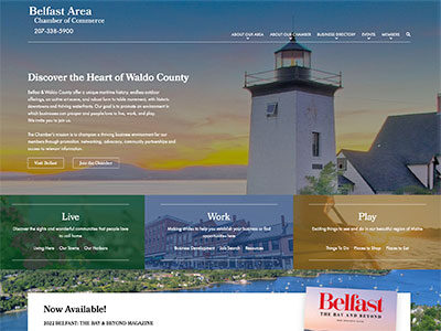 Screenshot of Belfast Area Chamber of Commerce